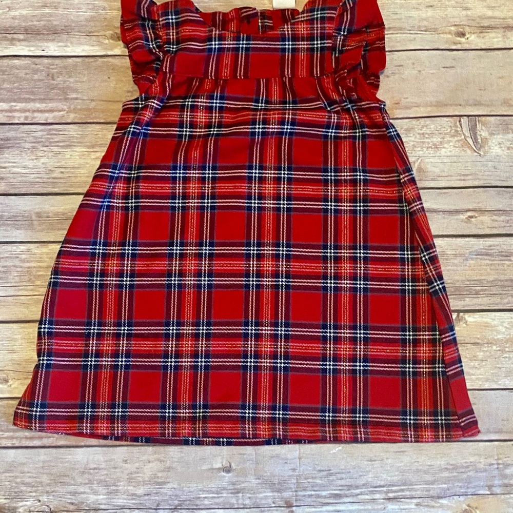 H&M plaid Christmas dress. 12-18 months.